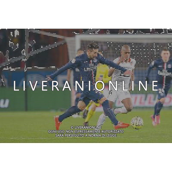 Ezequiel Lavezzi / Gelson Fernandes - 30.01.2015 - PSG / Rennes - 23eme journee de Ligue 1 Photo : Andre Ferreira / Icon Sport AG ALDO LIVERANI SAS ONLY ITALY