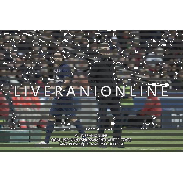 Edinson CAVANI / Laurent Blanc - 30.01.2015 - PSG / Rennes - 23eme journee de Ligue 1 Photo : Andre Ferreira / Icon Sport AG ALDO LIVERANI SAS ONLY ITALY