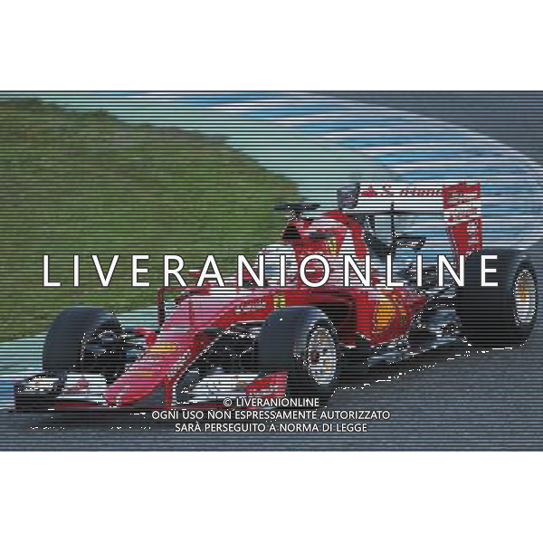 Sebastian Vettel (GER) Ferrari SF15-T. 01.02.2015. Formula One Testing, Day One, Jerez, Spain. AG ALDO LIVERANI SAS ONLY ITALY