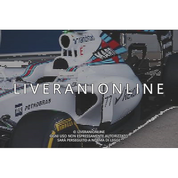 Williams FW37 sidepod detail. 01.02.2015. Formula One Testing, Day One, Jerez, Spain. AG ALDO LIVERANI SAS ONLY ITALY