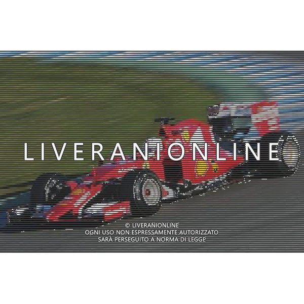 Sebastian Vettel (GER) Ferrari SF15-T. 01.02.2015. Formula One Testing, Day One, Jerez, Spain. AG ALDO LIVERANI SAS ONLY ITALY