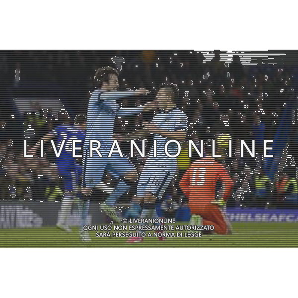 Manchester City\'s David Silva (left) celebrates with Sergio Aguero (right) after scoring his sides equalising goal to make the score 1-1 Photographer Craig Mercer/CameraSport Football - Barclays Premiership - Chelsea v Manchester City - Saturday 31st January 2015 - Stamford Bridge - London Ã‚Â© CameraSport - 43 Linden Ave. Countesthorpe. Leicester. England. LE8 5PG - Tel: +44 (0) 116 277 4147 - admin@camerasport.com - www.camerasport.com ag aldo liverani sas only italy
