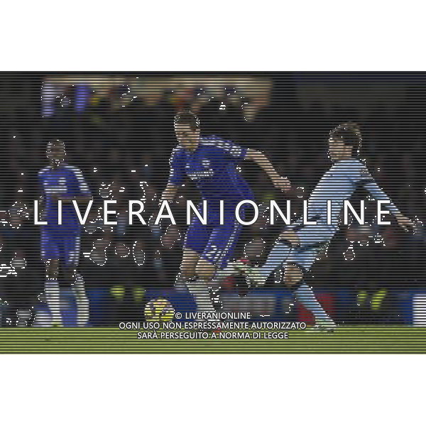 Chelsea\'s Nemanja Matic is fouled by Manchester City\'s David Silva, which earned the latter a booking Photographer Craig Mercer/CameraSport Football - Barclays Premiership - Chelsea v Manchester City - Saturday 31st January 2015 - Stamford Bridge - London Ã‚Â© CameraSport - 43 Linden Ave. Countesthorpe. Leicester. England. LE8 5PG - Tel: +44 (0) 116 277 4147 - admin@camerasport.com - www.camerasport.com ag aldo liverani sas only italy