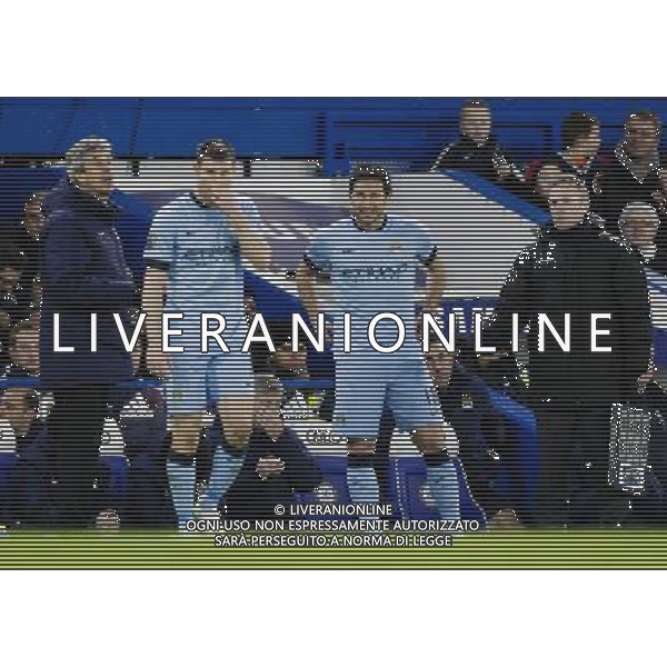 Manchester City\'s Frank Lampard prepares to come onto the field to play against his old club Photographer Craig Mercer/CameraSport Football - Barclays Premiership - Chelsea v Manchester City - Saturday 31st January 2015 - Stamford Bridge - London Ã‚Â© CameraSport - 43 Linden Ave. Countesthorpe. Leicester. England. LE8 5PG - Tel: +44 (0) 116 277 4147 - admin@camerasport.com - www.camerasport.com ag aldo liverani sas only italy
