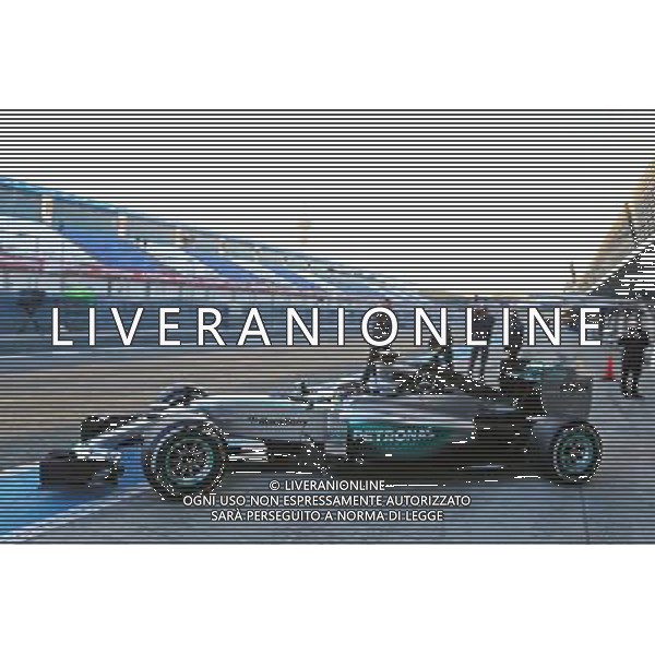 Lewis Hamilton (GBR) Mercedes AMG F1 W06 leaves the pits. 02.02.2015. Formula One Testing, Day Two, Jerez, Spain. AG ALDO LIVERANI SAS ONLY ITALY