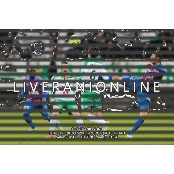 Julien FERET / Jeremy CLEMENT - 01.02.2015 - Caen / Saint Etienne - 23eme journee de Ligue 1 - Photo : Vincent Michel / Icon Sport AG ALDO LIVERANI SAS ONLY ITALY