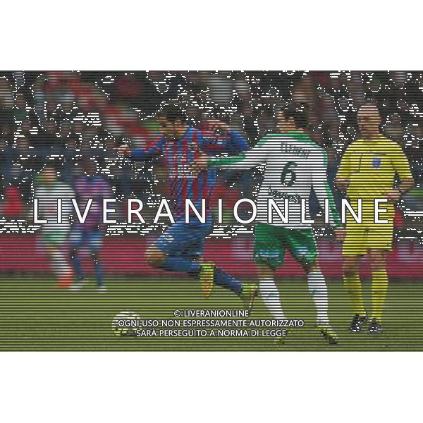 Nicolas SEUBE / Jeremy CLEMENT - 01.02.2015 - Caen / Saint Etienne - 23eme journee de Ligue 1 - Photo : Vincent Michel / Icon Sport AG ALDO LIVERANI SAS ONLY ITALY
