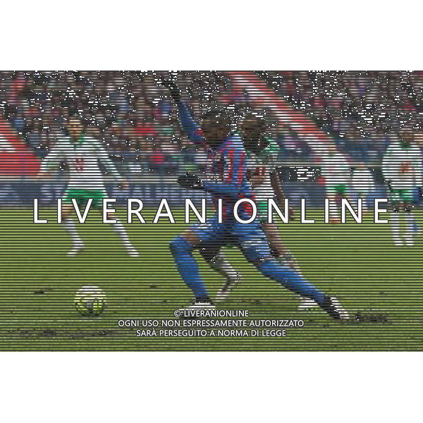 Lenny NANGIS / Kevin THEOPHILE CATHERINE - 01.02.2015 - Caen / Saint Etienne - 23eme journee de Ligue 1 - Photo : Vincent Michel / Icon Sport AG ALDO LIVERANI SAS ONLY ITALY