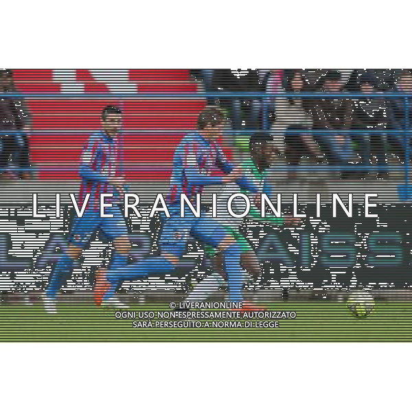 Jonathan BAMBA / Emiliano SALA - 01.02.2015 - Caen / Saint Etienne - 23eme journee de Ligue 1 - Photo : Vincent Michel / Icon Sport AG ALDO LIVERANI SAS ONLY ITALY