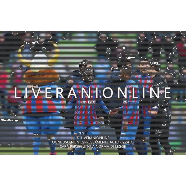 Joie N\'Golo KANTE - 01.02.2015 - Caen / Saint Etienne - 23eme journee de Ligue 1 - Photo : Vincent Michel / Icon Sport AG ALDO LIVERANI SAS ONLY ITALY