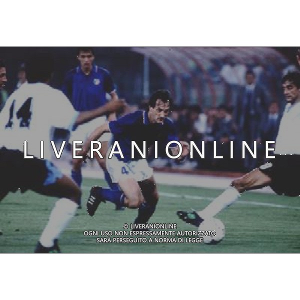 Luigi De Agostini Italia - Uruguay 1990 archivio Giovanni Liverani/AG.Aldo Liverani