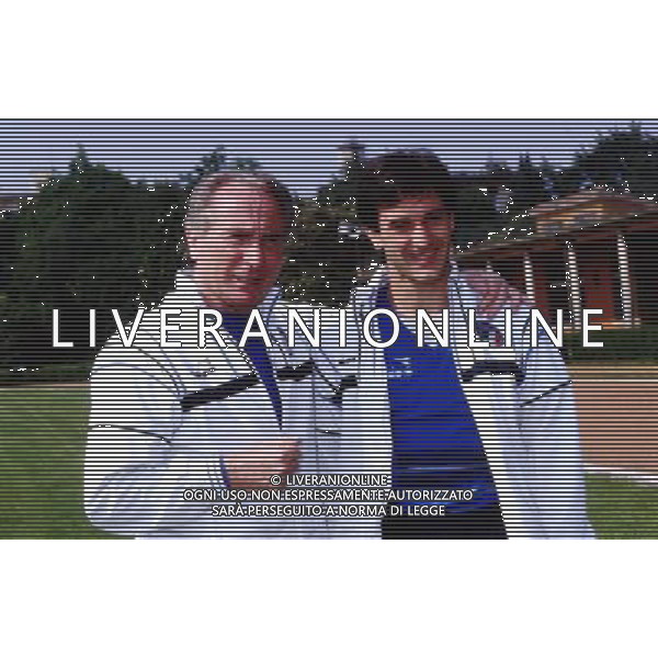 Luigi De Agostini Nazionale con A. Vicini1986/87 archivio Giovanni Liverani/AG.Aldo Liverani