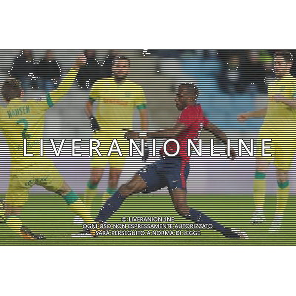 Kevin KOUBEMBA / Kian HANSEN / Olivier VEIGNEAU - 31.01.2015 - Nantes / Lille - 23eme journee de Ligue 1 - Photo : Vincent Michel / Icon Sport AG ALDO LIVERANI SAS ONLY ITALY