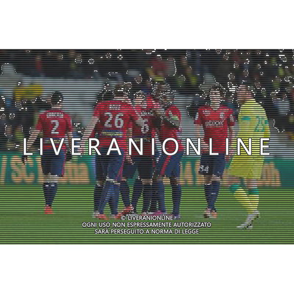 Joie Jonathan DELAPLACE - 31.01.2015 - Nantes / Lille - 23eme journee de Ligue 1 - Photo : Vincent Michel / Icon Sport AG ALDO LIVERANI SAS ONLY ITALY