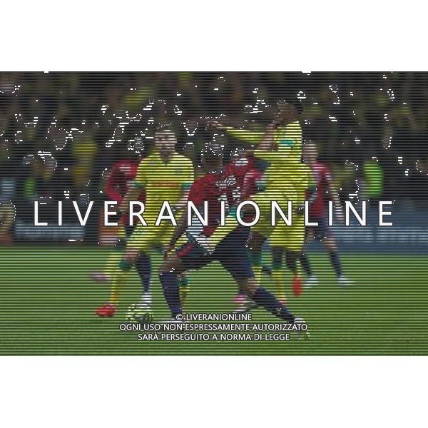 Djibril SIDIBE / Chaker ALHADHUR - 31.01.2015 - Nantes / Lille - 23eme journee de Ligue 1 - Photo : Vincent Michel / Icon Sport AG ALDO LIVERANI SAS ONLY ITALY
