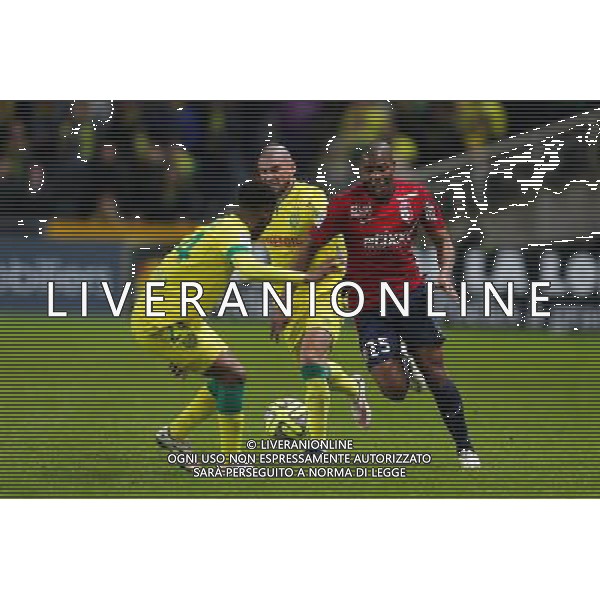 Djibril SIDIBE / Chaker ALHADHUR - 31.01.2015 - Nantes / Lille - 23eme journee de Ligue 1 - Photo : Vincent Michel / Icon Sport AG ALDO LIVERANI SAS ONLY ITALY