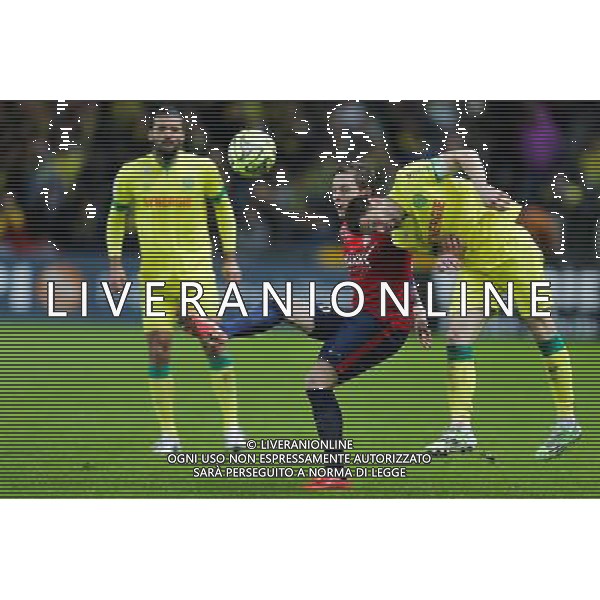 Nolan ROUX / Olivier VEIGNEAU - 31.01.2015 - Nantes / Lille - 23eme journee de Ligue 1 - Photo : Vincent Michel / Icon Sport AG ALDO LIVERANI SAS ONLY ITALY