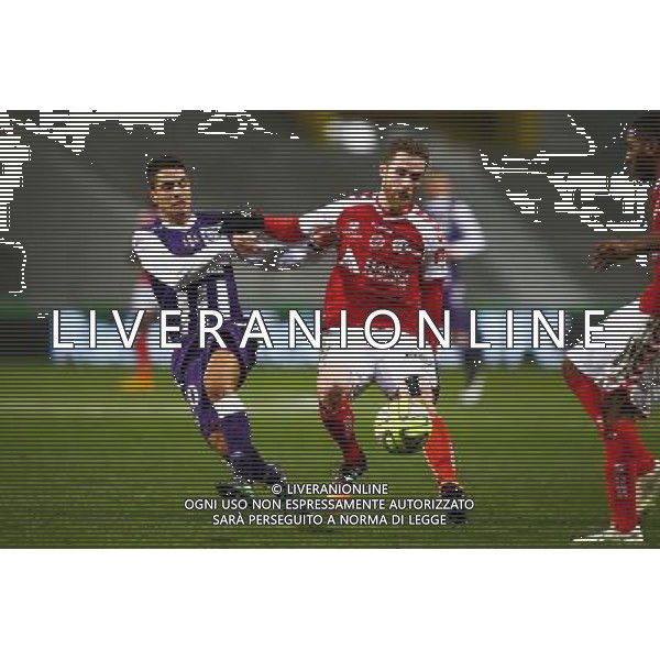 Wissam Ben Yedder / Antoine Devaux - 31.01.2015 - Toulouse / Reims - 23eme journee de Ligue 1 - Photo : Manuel Blondeau / Icon Sport /Agenzia Aldo Liverani sas - ITALY ONLY - EDITORIAL USE ONLY