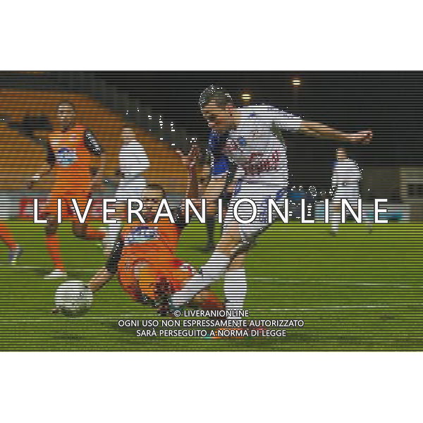 Karim AZAMOUM / Fouad CHAFIK - 30.01.2015 - Laval / Troyes - 22eme journee de Ligue 2 Photo : Vincent Michel / Icon Sport AG ALDO LIVERANI SAS ONLY ITALY