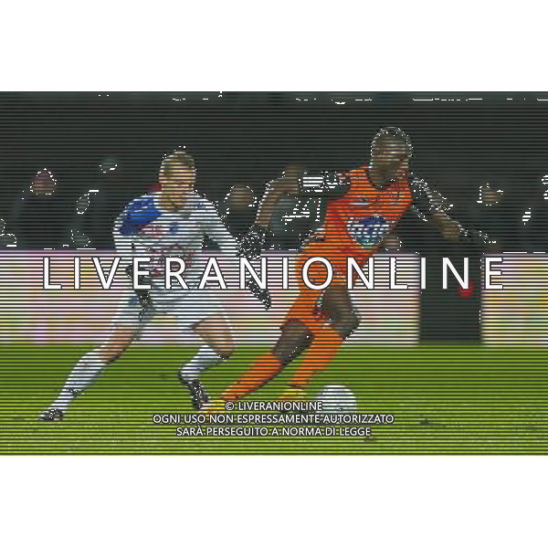 Sehrou GUIRASSY / Stephane DARBION - 30.01.2015 - Laval / Troyes - 22eme journee de Ligue 2 Photo : Vincent Michel / Icon Sport AG ALDO LIVERANI SAS ONLY ITALY