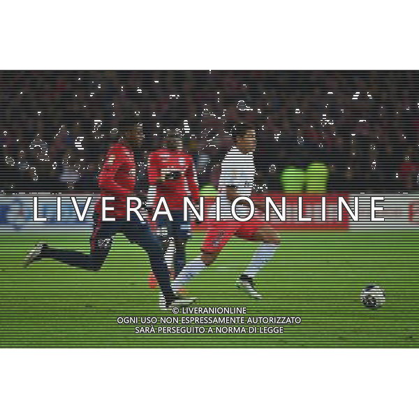 Thiago SILVA / Divock ORIGI - 03.02.2015 - Lille / Paris Saint Germain - 1/2Finale Coupe de la Ligue Photo : Dave Winter / Icon Sport /Agenzia Aldo Liverani sas - ITALY ONLY - EDITORIAL USE ONLY