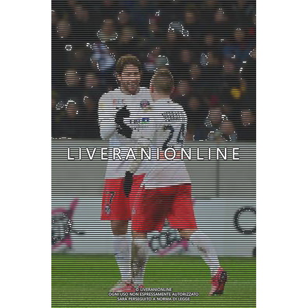 Joie Sherrer MAXWELL / Marco VERRATTI - 03.02.2015 - Lille / Paris Saint Germain - 1/2Finale Coupe de la Ligue Photo : Dave Winter / Icon Sport /Agenzia Aldo Liverani sas - ITALY ONLY - EDITORIAL USE ONLY