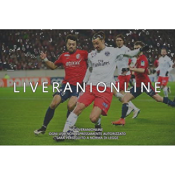 Zlatan IBRAHIMOVIC / Marko BASA - 03.02.2015 - Lille / Paris Saint Germain - 1/2Finale Coupe de la Ligue Photo : Dave Winter / Icon Sport /Agenzia Aldo Liverani sas - ITALY ONLY - EDITORIAL USE ONLY