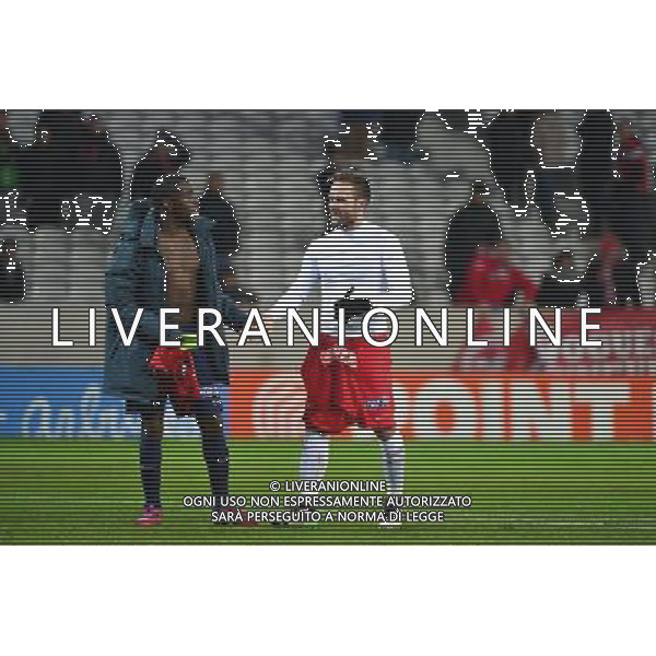 Rio MAVUBA / Yohan CABAYE - 03.02.2015 - Lille / Paris Saint Germain - 1/2Finale Coupe de la Ligue Photo : Dave Winter / Icon Sport /Agenzia Aldo Liverani sas - ITALY ONLY - EDITORIAL USE ONLY