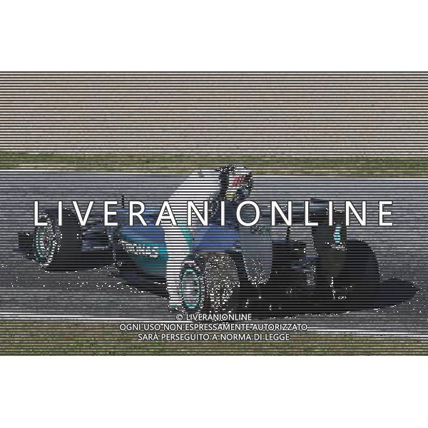 Lewis Hamilton (GBR) Mercedes AMG F1 W06 stops on the circuit. 04.02.2015. Formula One Testing, Day Four, Jerez, Spain. AG ALDO LIVERANI SAS ONLY ITALY