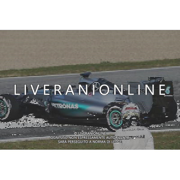 Lewis Hamilton (GBR) Mercedes AMG F1 W06 stops on the circuit. 04.02.2015. Formula One Testing, Day Four, Jerez, Spain. AG ALDO LIVERANI SAS ONLY ITALY
