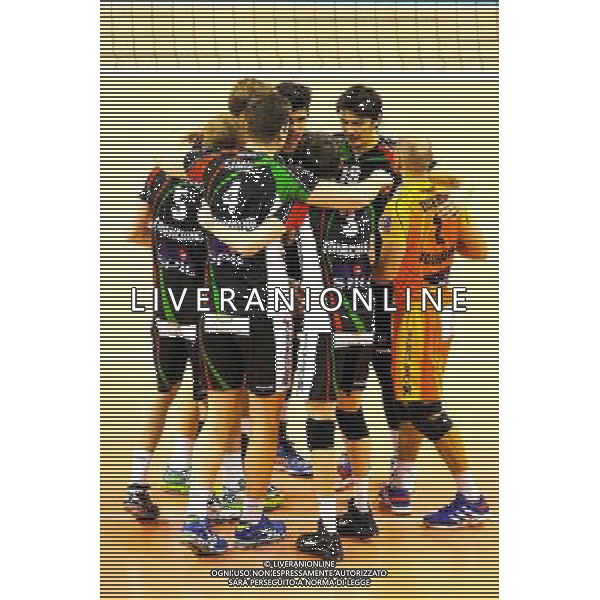 Joie groupe TOURCOING - 03.02.2015 - Cannes / Tourcoing - 18eme journee de Ligue A Photo : Jean Christophe Magnenet / Icon Sport /AGENZIA ALDO LIVERANI SAS - ITALY ONLY - EDITORIAL USE ONLY