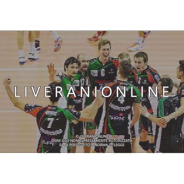 Joie groupe Tourcoing - 03.02.2015 - Cannes / Tourcoing - 18eme journee de Ligue A Photo : Jean Christophe Magnenet / Icon Sport /AGENZIA ALDO LIVERANI SAS - ITALY ONLY - EDITORIAL USE ONLY