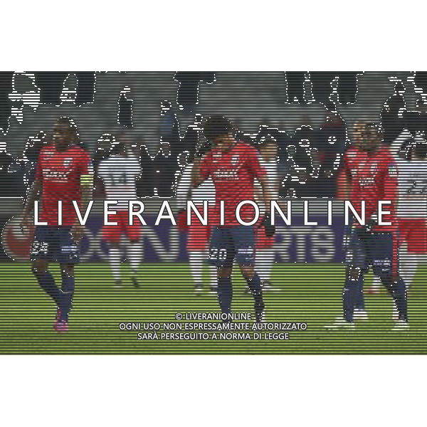 Deception Lille / Rio MAVUBA / Ryan MENDES / Idrissa GUEYE - 03.02.2015 - Lille / Paris Saint Germain - 1/2Finale Coupe de la Ligue Photo : Dave Winter / Icon Sport /AGENZIA ALDO LIVERANI SAS - ITALY ONLY - EDITORIAL USE ONLY