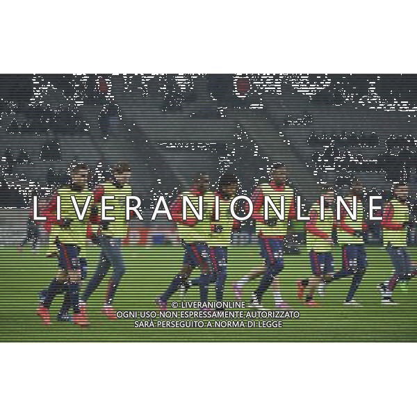Echauffement Lille - 03.02.2015 - Lille / Paris Saint Germain - 1/2Finale Coupe de la Ligue Photo : Dave Winter / Icon Sport /AGENZIA ALDO LIVERANI SAS - ITALY ONLY - EDITORIAL USE ONLY