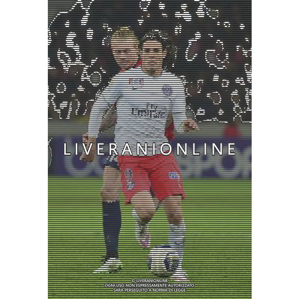 Edinson CAVANI - 03.02.2015 - Lille / Paris Saint Germain - 1/2Finale Coupe de la Ligue Photo : Dave Winter / Icon Sport /AGENZIA ALDO LIVERANI SAS - ITALY ONLY - EDITORIAL USE ONLY