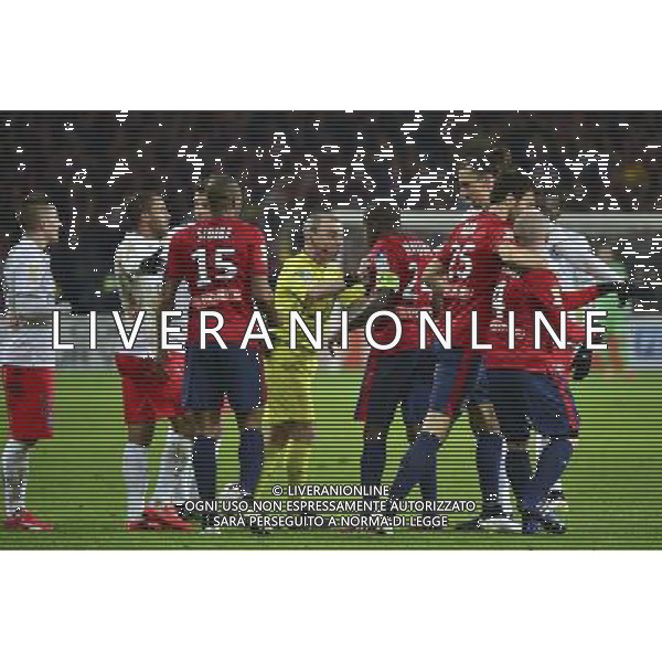 Lionel JAFFREDO / Rio MAVUBA - 03.02.2015 - Lille / Paris Saint Germain - 1/2Finale Coupe de la Ligue Photo : Dave Winter / Icon Sport /AGENZIA ALDO LIVERANI SAS - ITALY ONLY - EDITORIAL USE ONLY