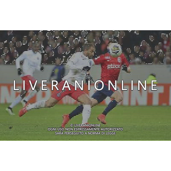 LUCAS / Sebastien CORCHIA - 03.02.2015 - Lille / Paris Saint Germain - 1/2Finale Coupe de la Ligue Photo : Dave Winter / Icon Sport /AGENZIA ALDO LIVERANI SAS - ITALY ONLY - EDITORIAL USE ONLY