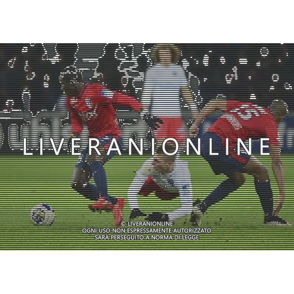 Marco VERRATTI / Idrissa GUEYE / Djibril SIDIBE - 03.02.2015 - Lille / Paris Saint Germain - 1/2Finale Coupe de la Ligue Photo : Dave Winter / Icon Sport /AGENZIA ALDO LIVERANI SAS - ITALY ONLY - EDITORIAL USE ONLY