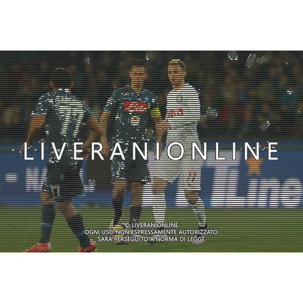 Coppa Italia TIM Cup 2014/2015 Quarti di Finale Napoli - 04.02.2015 Napoli-Inter Nella Foto:Brozovic Hamsik /Ph.Mosca-Ag. Aldo Liverani