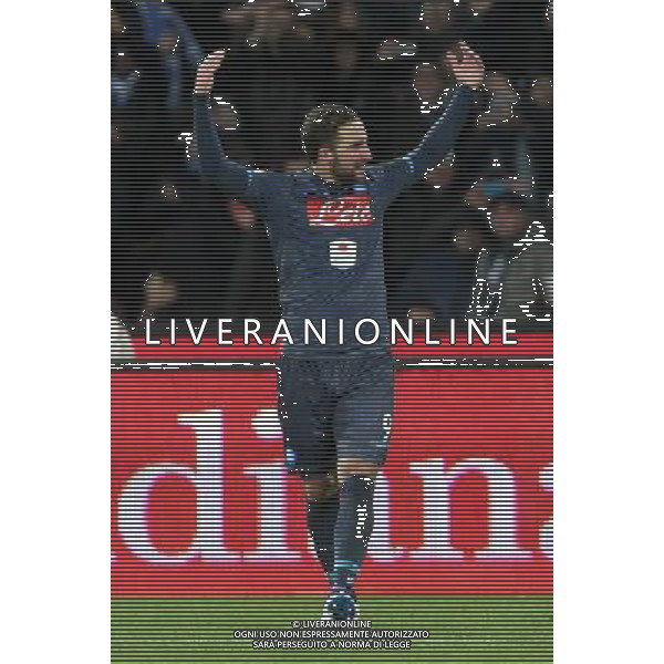 Coppa Italia TIM Cup 2014/2015 Quarti di Finale Napoli - 04.02.2015 Napoli-Inter Nella Foto:Higuain Esulta /Ph.Mosca-Ag. Aldo Liverani