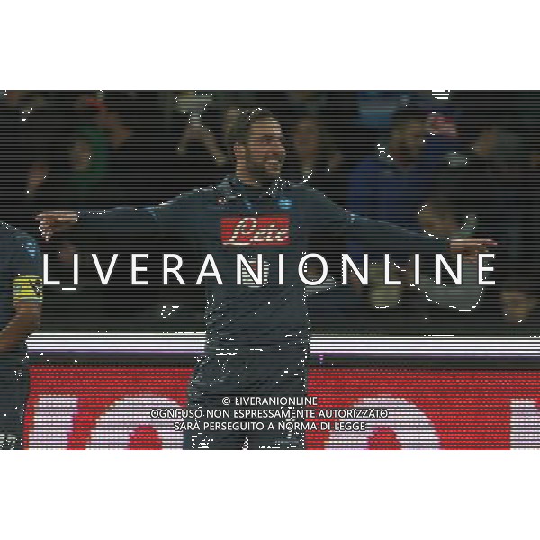 Coppa Italia TIM Cup 2014/2015 Quarti di Finale Napoli - 04.02.2015 Napoli-Inter Nella Foto:Higuain Esulta /Ph.Mosca-Ag. Aldo Liverani