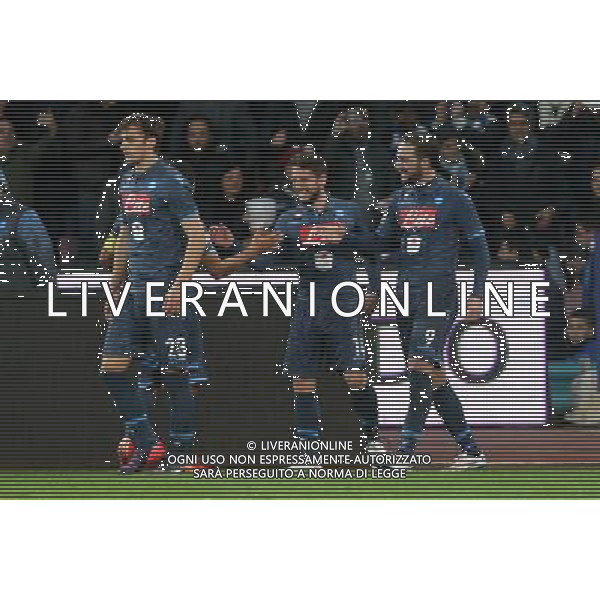 Coppa Italia TIM Cup 2014/2015 Quarti di Finale Napoli - 04.02.2015 Napoli-Inter Nella Foto:Higuain Esulta /Ph.Mosca-Ag. Aldo Liverani