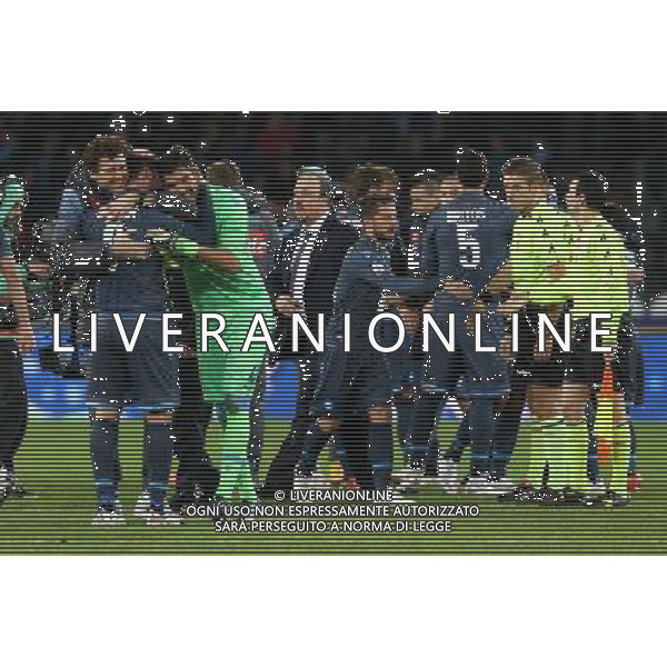 Coppa Italia TIM Cup 2014/2015 Quarti di Finale Napoli - 04.02.2015 Napoli-Inter Nella Foto:Esultanza Higuain e Napoli con Benitez /Ph.Mosca-Ag. Aldo Liverani