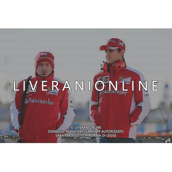 (L to R): Simone Resta (ITA) Ferrari Deputy Chief Designer with Esteban Gutierrez (MEX) Ferrari Test and Reserve Driver. 04.02.2015. Formula One Testing, Day Four, Jerez, Spain. - www.xpbimages.com, EMail: requests@xpbimages.com - copy of publication required for printed pictures. Every used picture is fee-liable. © Copyright: Moy / /AGENZIA ALDO LIVERANI SAS - ITALY ONLY - EDITORIAL USE ONLY