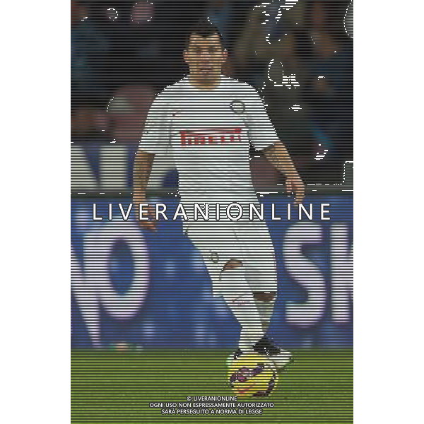 NAPOLI - INTER QUARTI DI FINALE DI COPPA ITALIA TIM CUP 04 FEBBRAIO 2015 NELLA FOTO: GARY MEDEL ©MOSCA/AGENZIA ALDO LIVERANI SAS