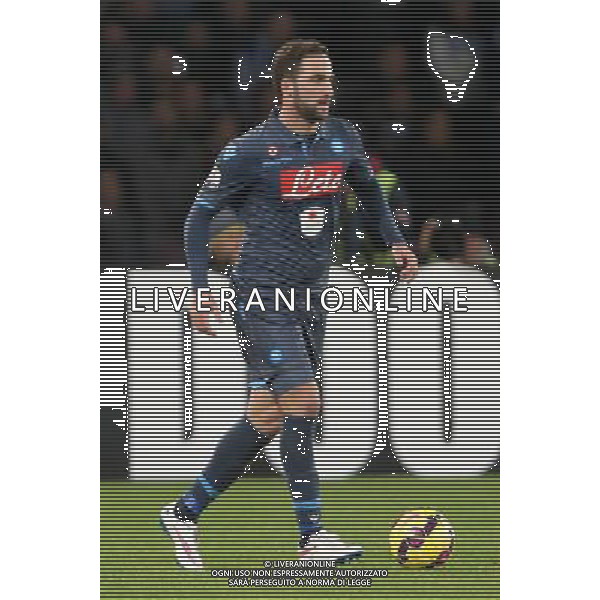 NAPOLI - INTER QUARTI DI FINALE DI COPPA ITALIA TIM CUP 04 FEBBRAIO 2015 NELLA FOTO: GONZALO HIGUAIN ©MOSCA/AGENZIA ALDO LIVERANI SAS