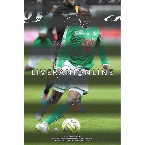 Landry N\'GUEMO - 06.02.2015 - Saint Etienne / Lens - 24eme journee de Ligue 1 - Photo : Jean Paul Thomas / Icon Sport AG ALDO LIVERANI SAS ONLY ITALY