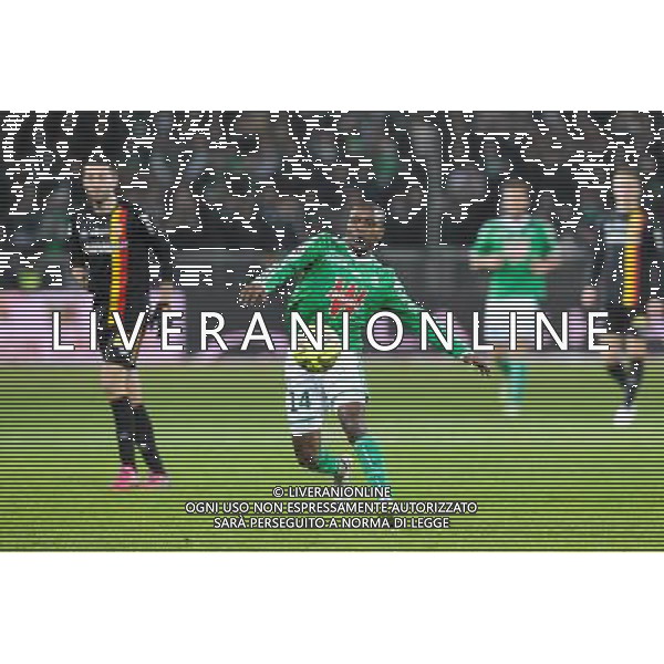 Landry N\'GUEMO - 06.02.2015 - Saint Etienne / Lens - 24eme journee de Ligue 1 - Photo : Jean Paul Thomas / Icon Sport AG ALDO LIVERANI SAS ONLY ITALY