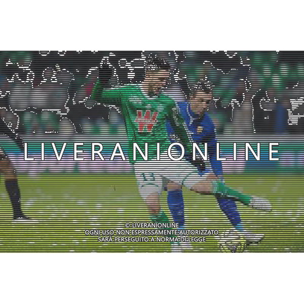 Ricky VAN WOLFWINSKEL - 06.02.2015 - Saint Etienne / Lens - 24eme journee de Ligue 1 - Photo : Jean Paul Thomas / Icon Sport AG ALDO LIVERANI SAS ONLY ITALY