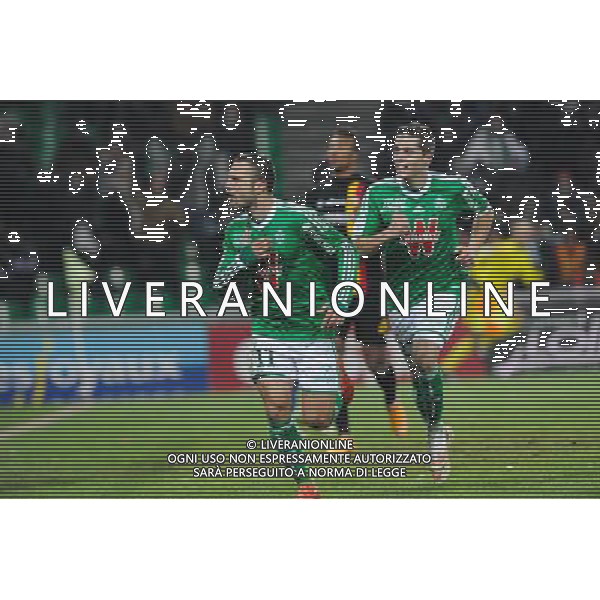 Joie Yohan MOLLO - 06.02.2015 - Saint Etienne / Lens - 24eme journee de Ligue 1 - Photo : Jean Paul Thomas / Icon Sport AG ALDO LIVERANI SAS ONLY ITALY